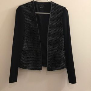 Theory black tweed jacket